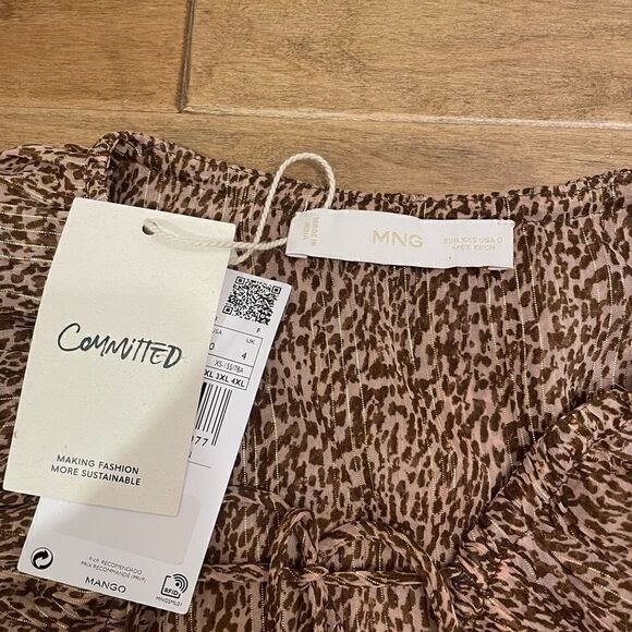 NWT MANGO MNG Lagoon Blouse - Picture 4 of 4